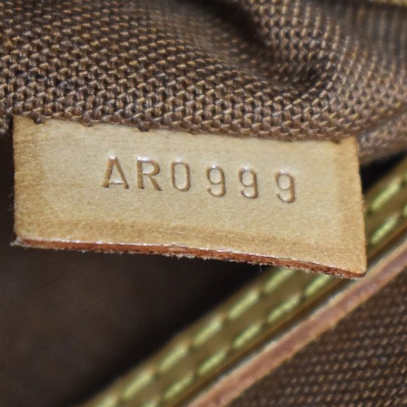 Authentic LOUIS VUITTON LV Logo Alma Hand Bag Monogram Leather Brown France - Picture 10 of 16